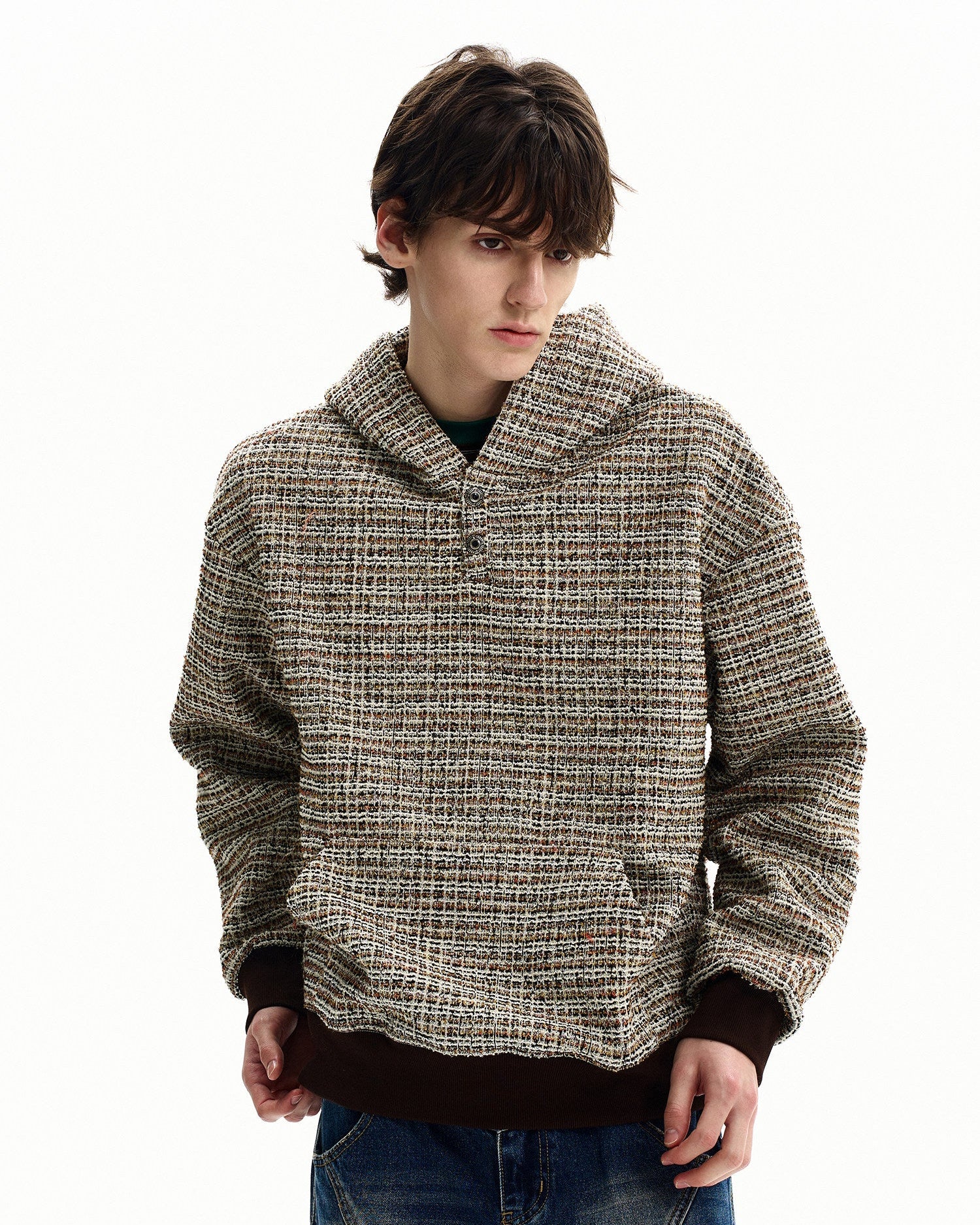 Premium Knit Hooded Sweater