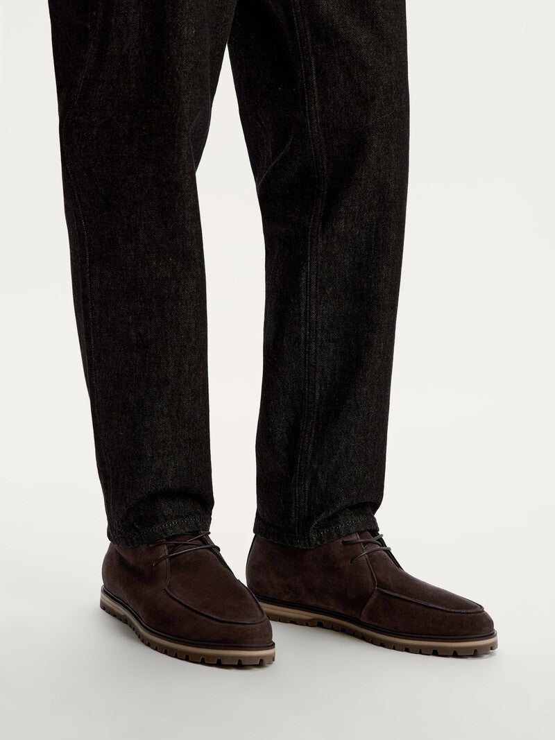 Botas con cordones Chocolate negro