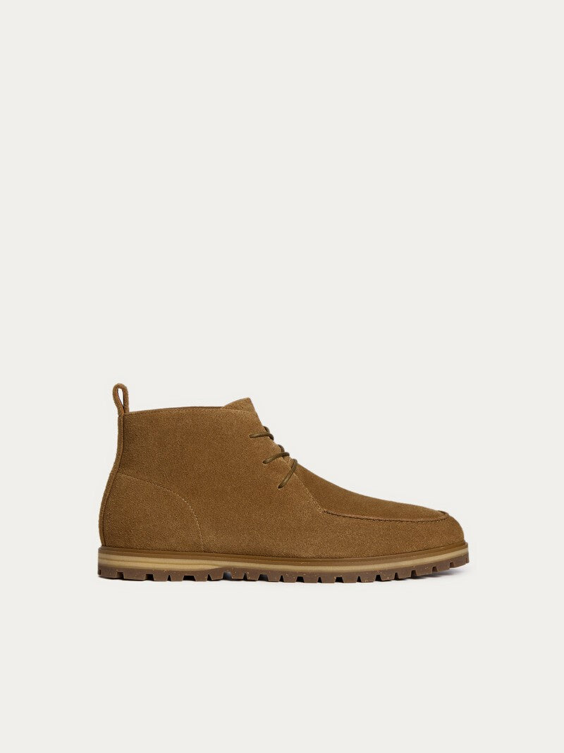 Botas con cordones Café