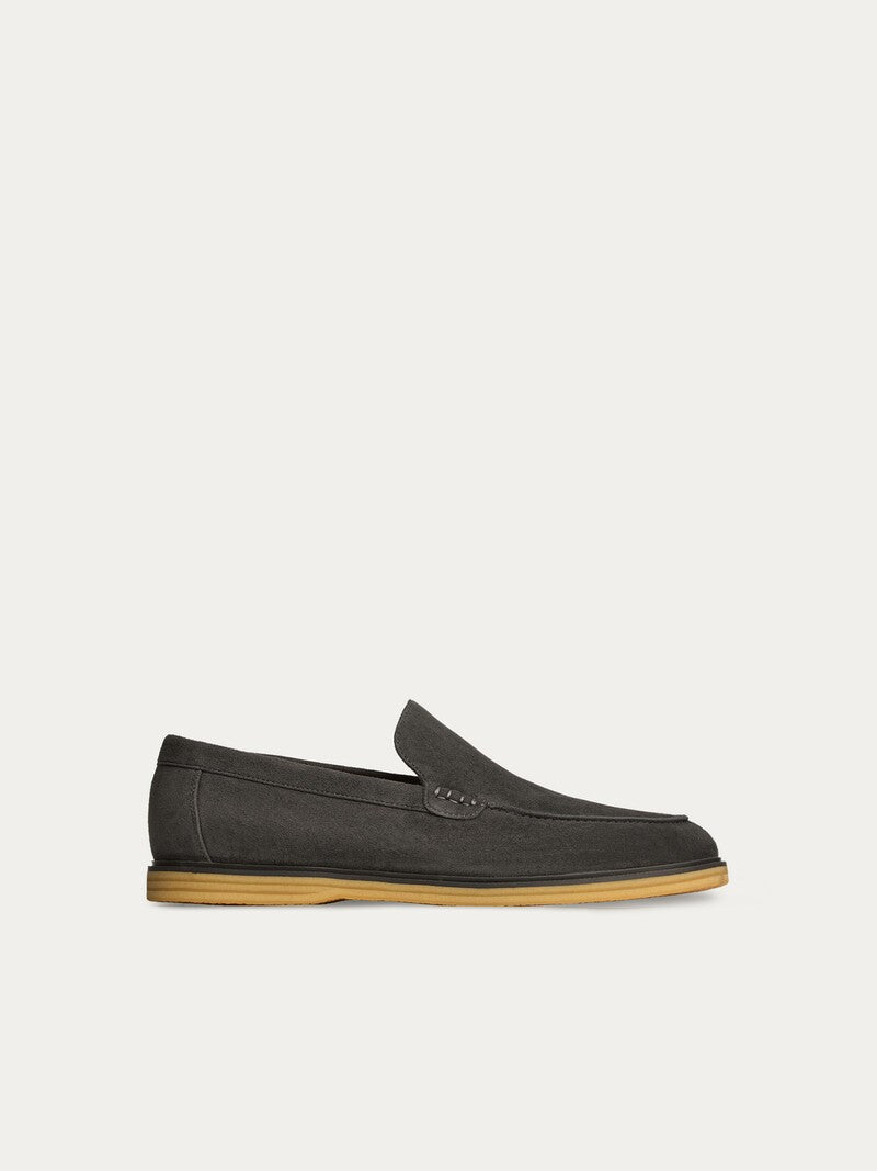 Charcoal Suede loafers