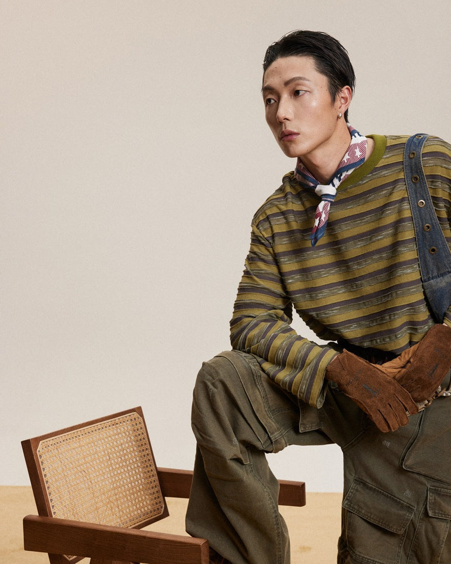 The Driftline Striped Knit Pullover Sweater