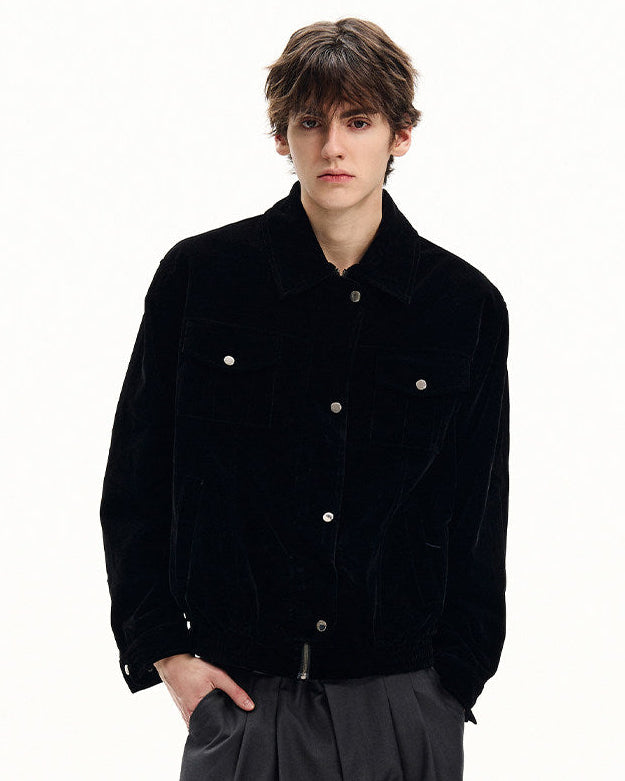 Structured Cotton Overshirt Jacket