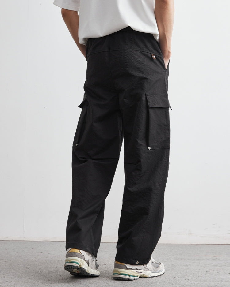 Pantalon cargo ample et décontracté