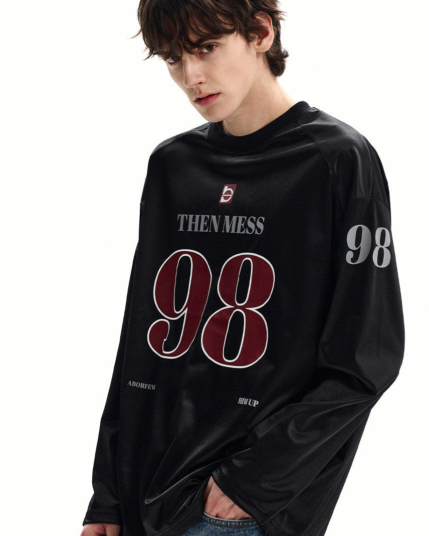 Loose Graphic Long Sleeve Jersey