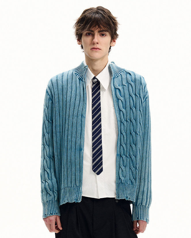 Meridian Knit Zip Cardigan