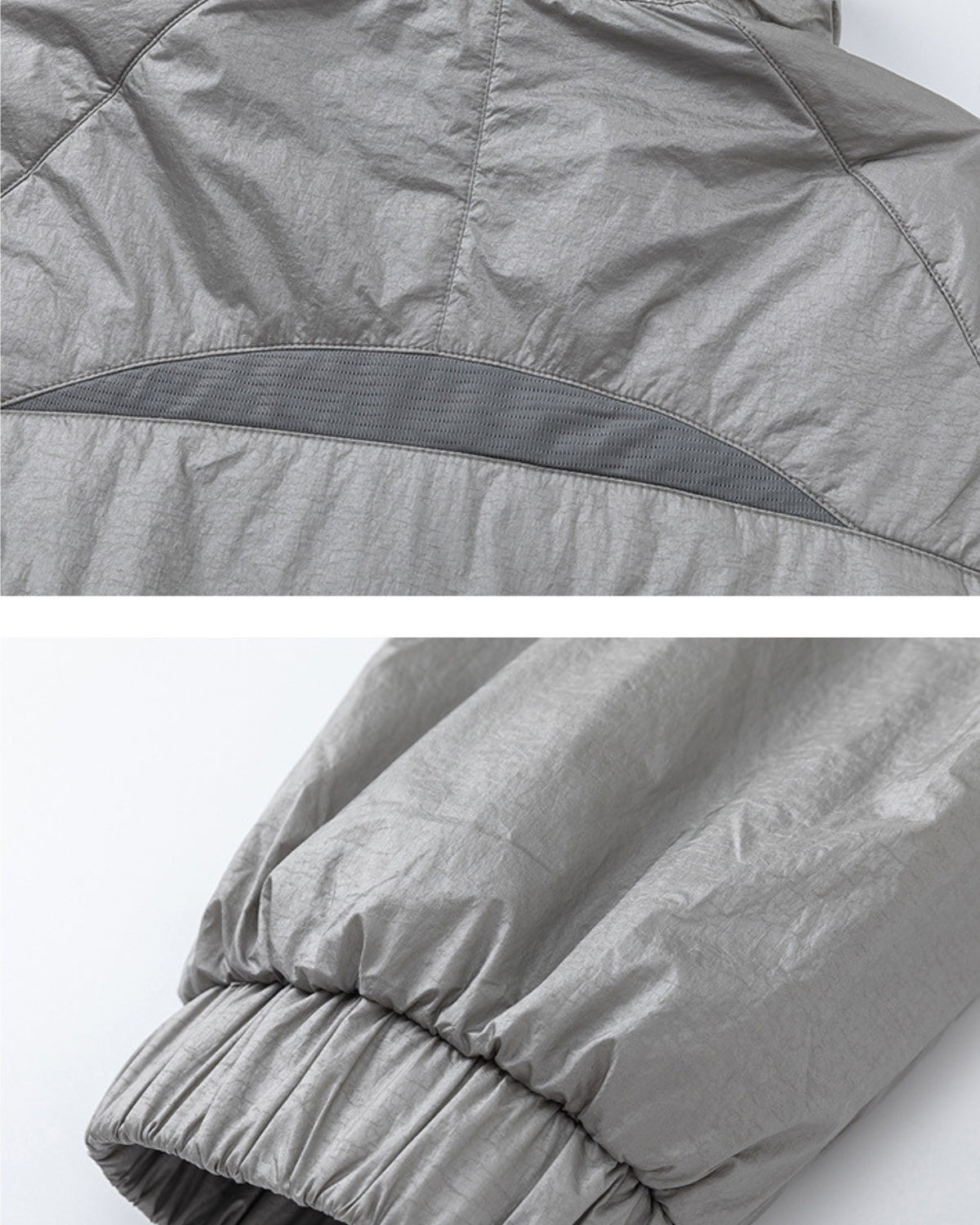 High-Neck Windbreaker Jacket