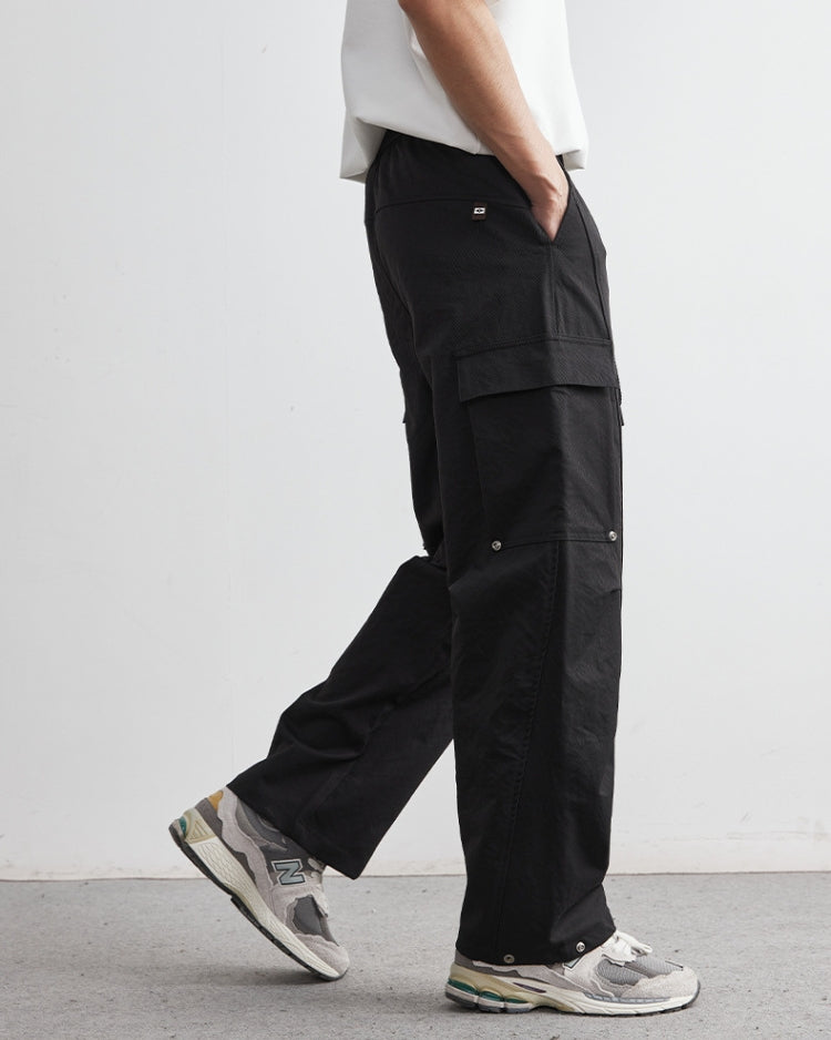Pantalon cargo ample et décontracté