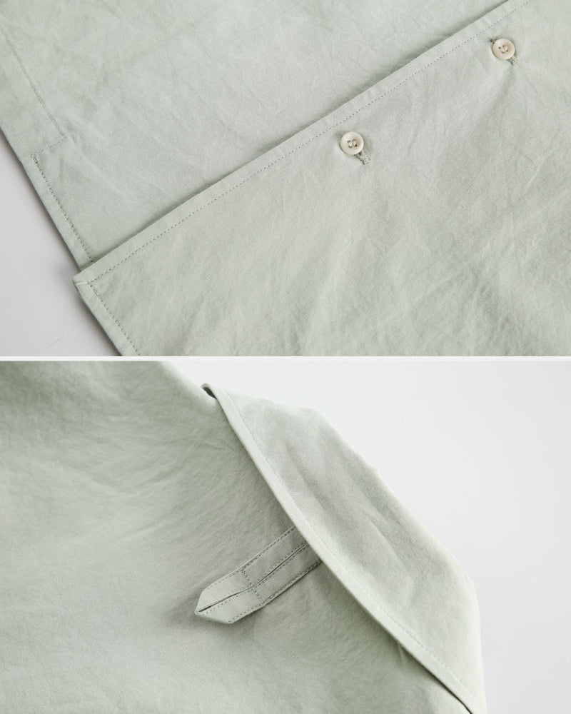 Chemise décontractée à col cubain