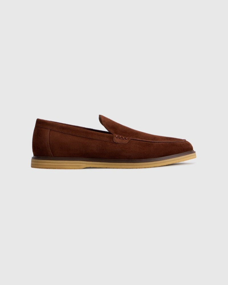 Bordeaux Wildleder-Slipper