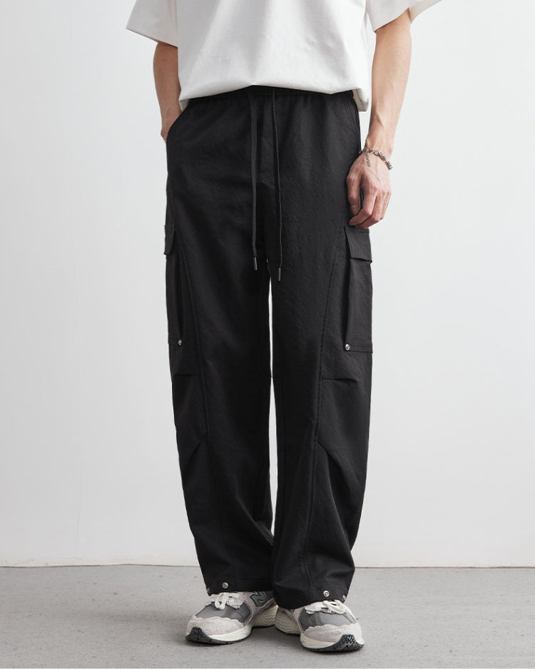 Pantalon cargo ample et décontracté