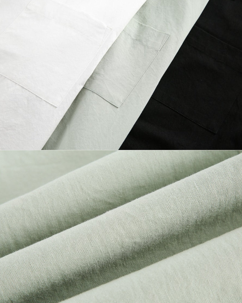 Chemise décontractée à col cubain