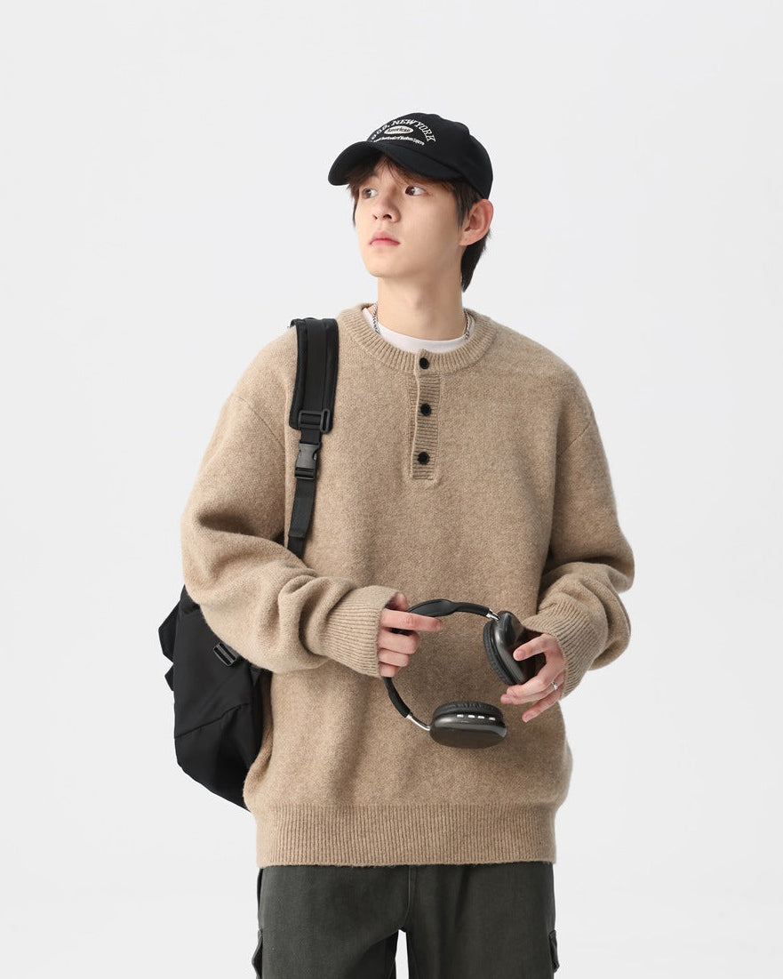 The Haven Knit Henley Sweater