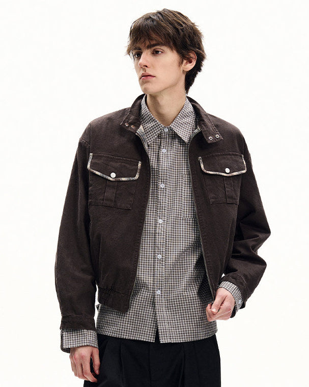 Midweight Cotton Canvas Zip Jacket