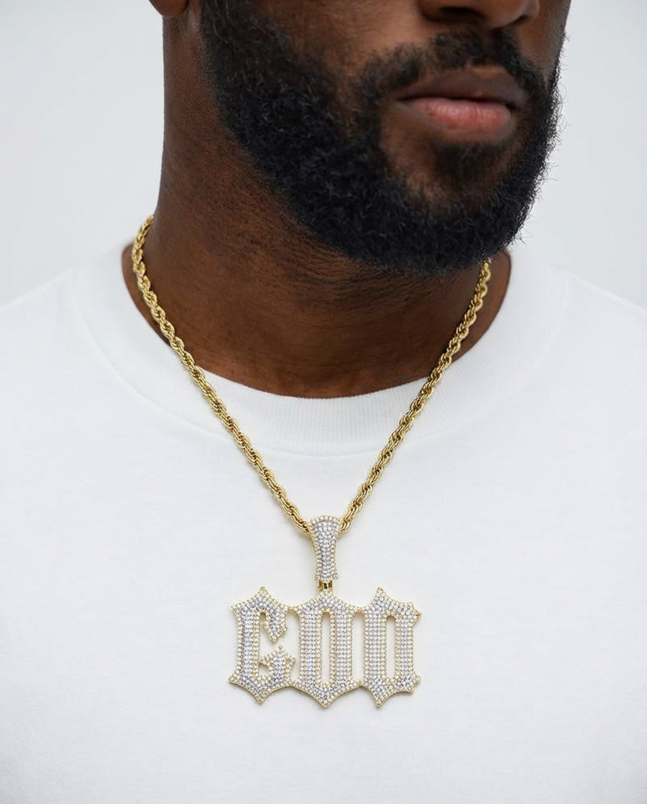 COD Iced Gothic Pendant Chain