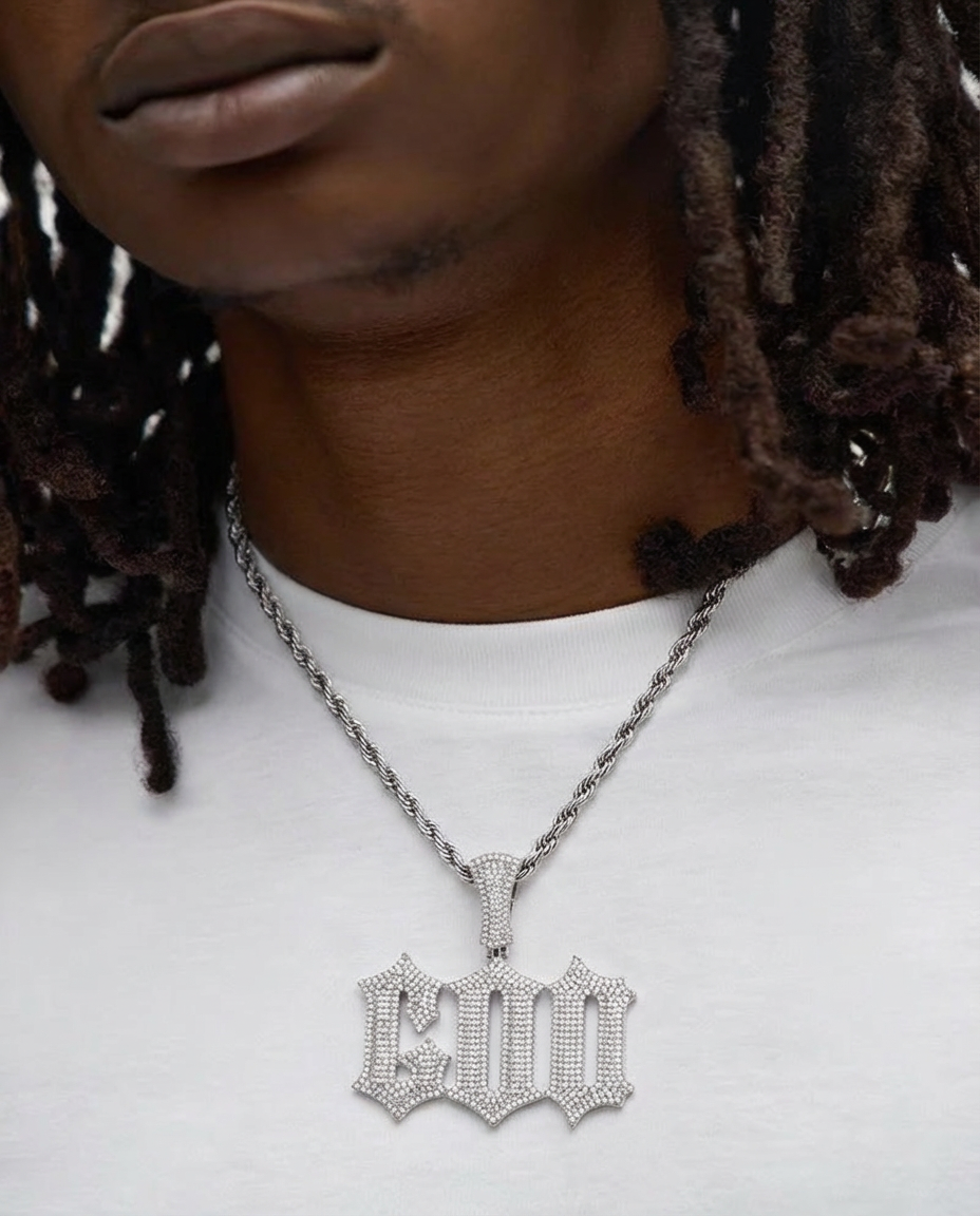 COD Iced Gothic Pendant Chain