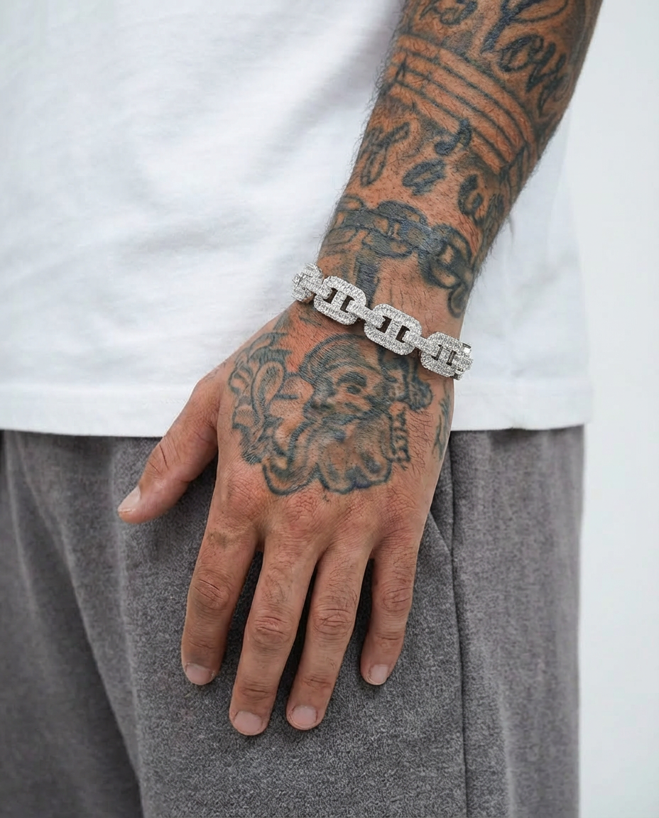 Baguette Iced Link Bracelet