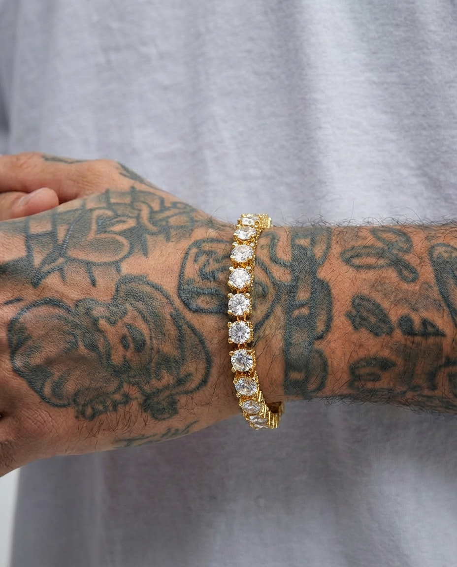 Halo Iced Tennis Bracelet