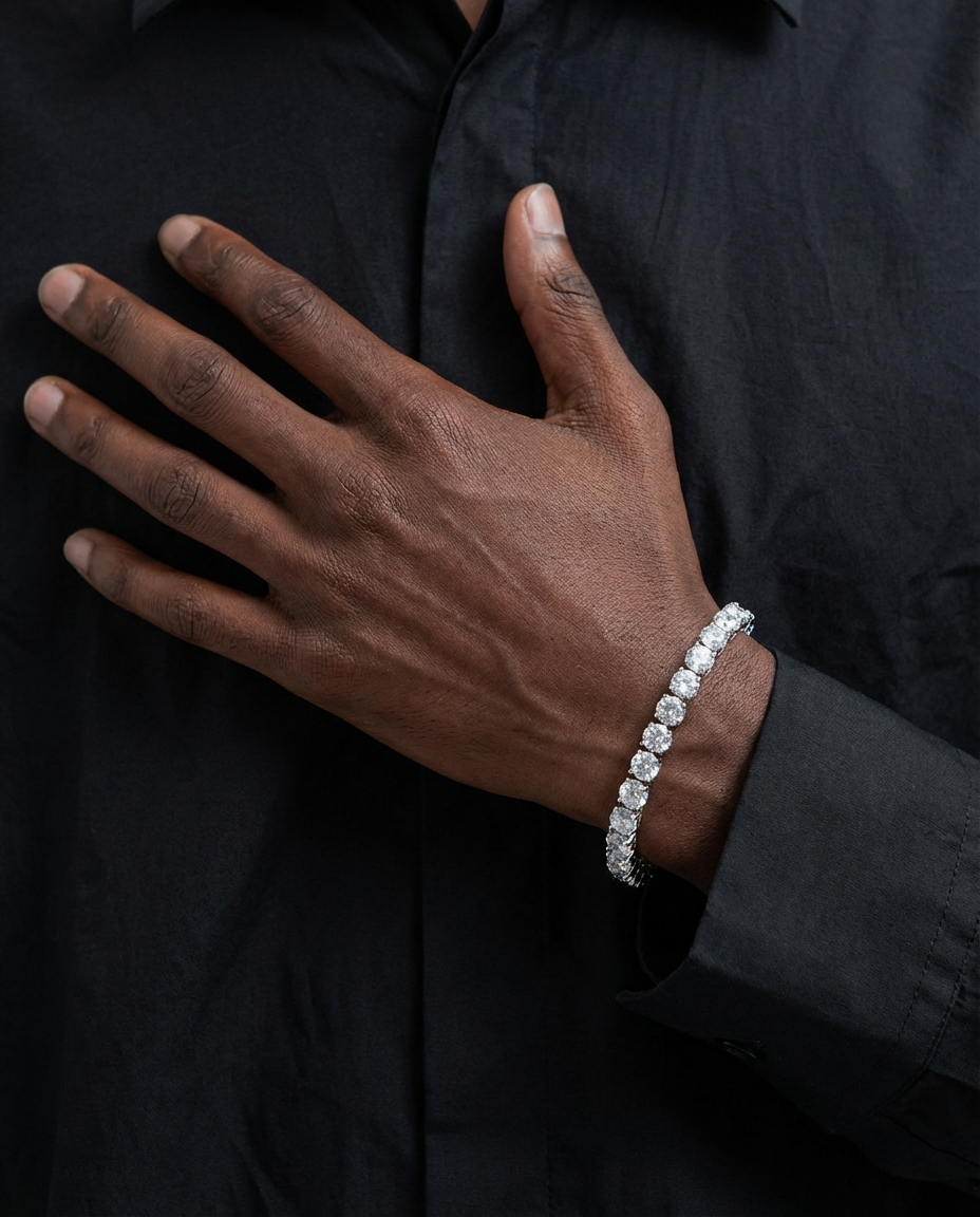 Luxe Pavé Tennis Bracelet