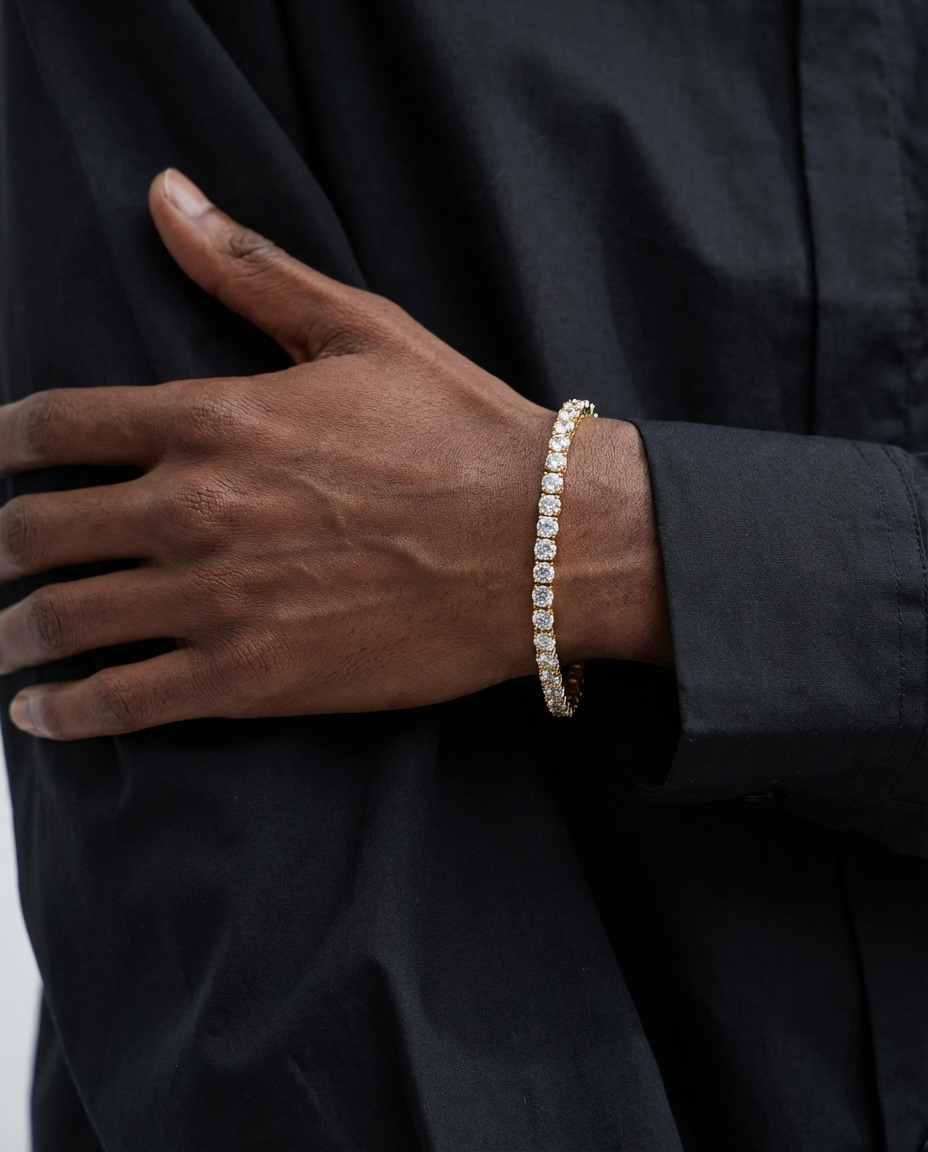 Luxe Pavé Tennis Bracelet