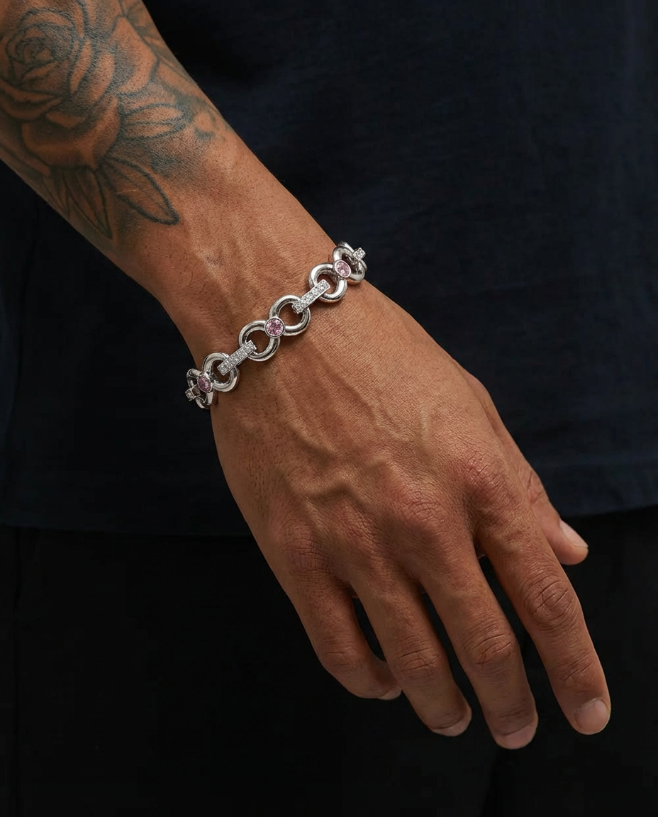 Signature Gemstone Link Bracelet