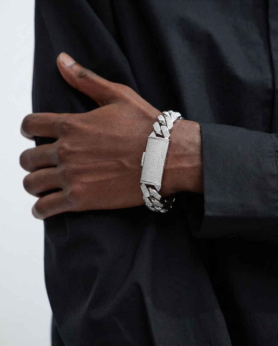 Grand Pavé Cuban Link Bracelet