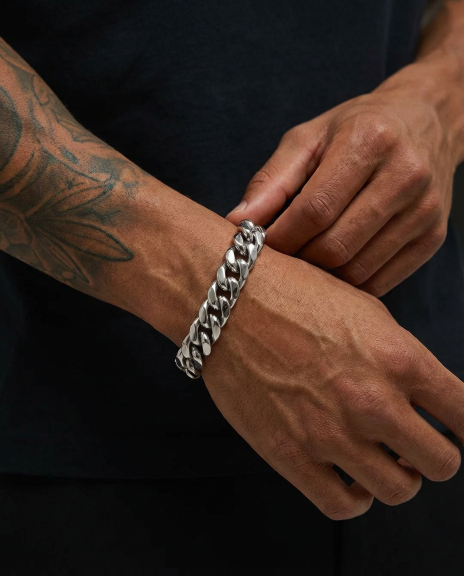 Signature Polished Cuban Link Bracelet