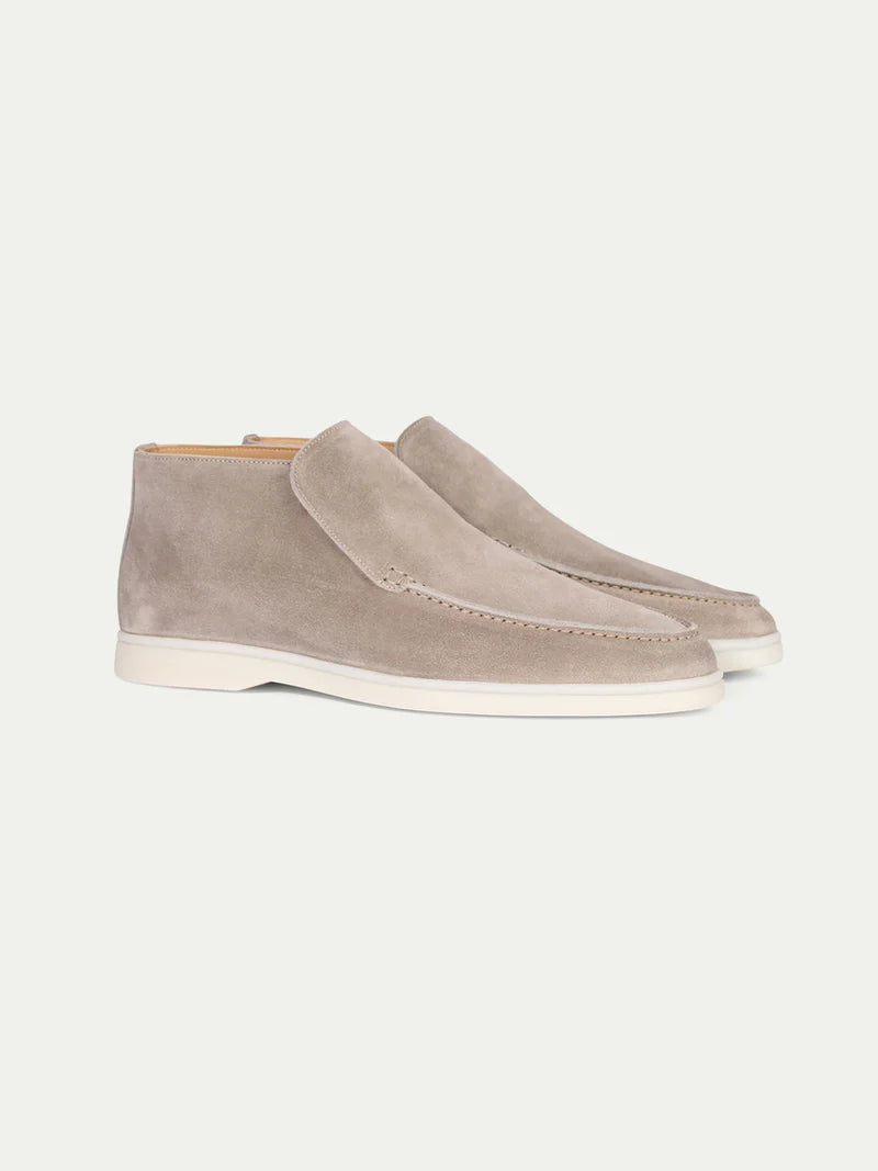 Hellgraue City-Loafer
