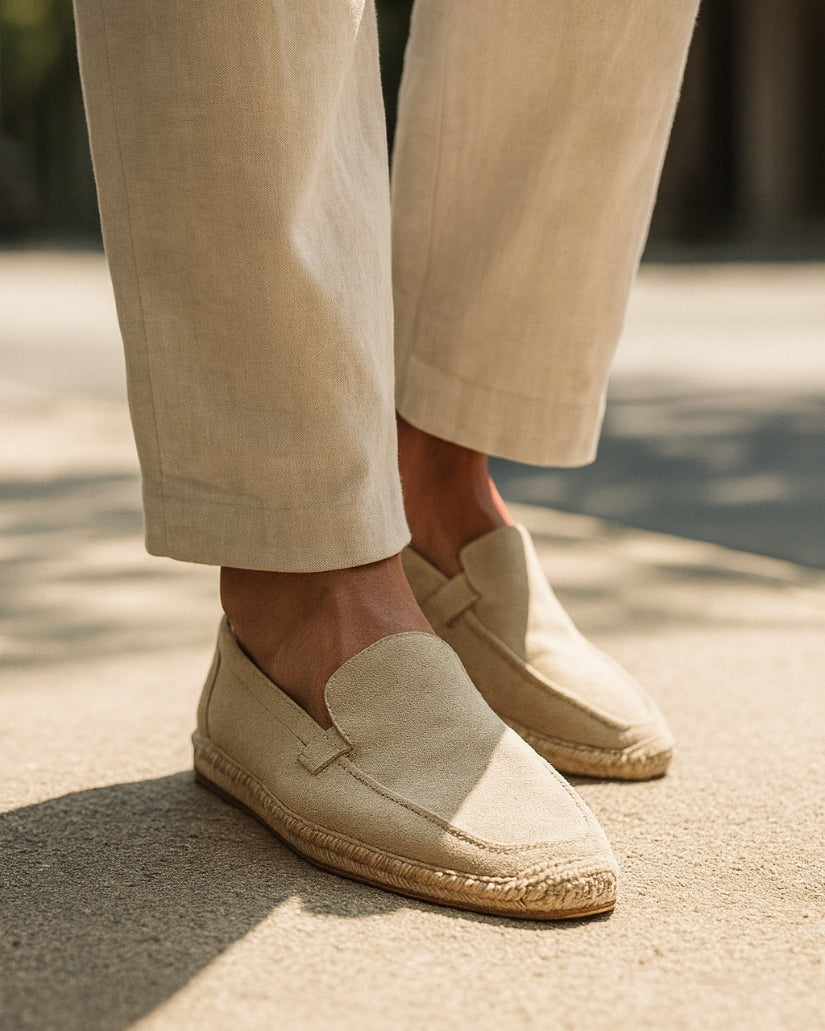 Klassische Espadrilles aus Leinen
