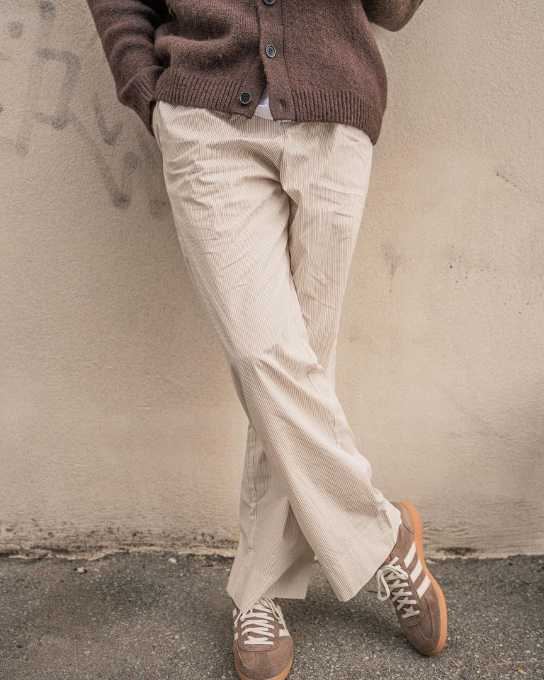 Beige Pyjamas Pants STRIPED