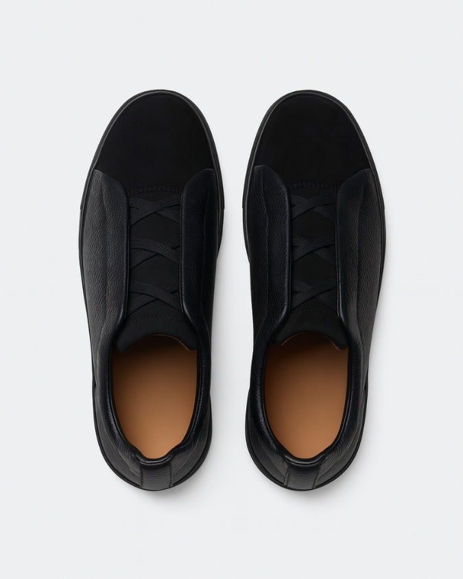 Dark Knight Wildleder Sneaker ohne Schnürsenkel