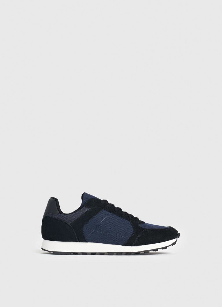 Simple Suede Insert Sneaker Navy