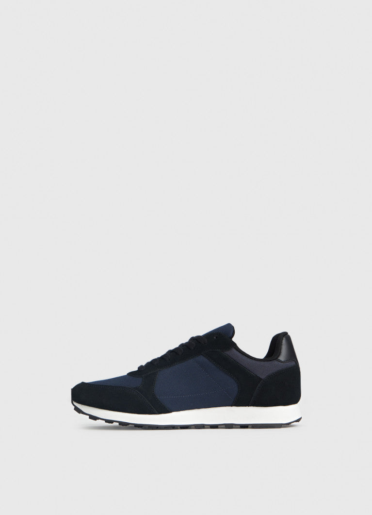 Simple Suede Insert Sneaker Navy