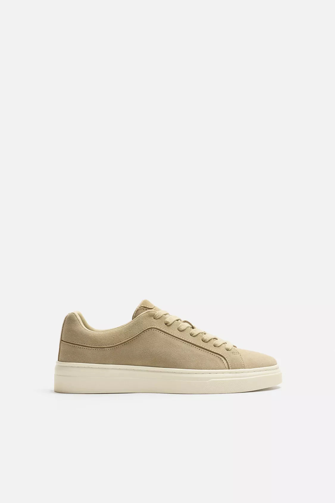 FAUX SUEDE SIMPLE SNEAKER OLIVE
