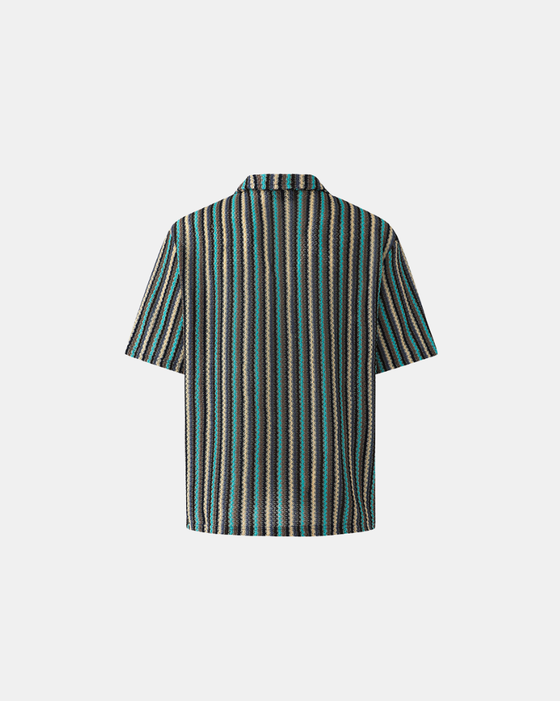 Striped Textured Resort Shirt