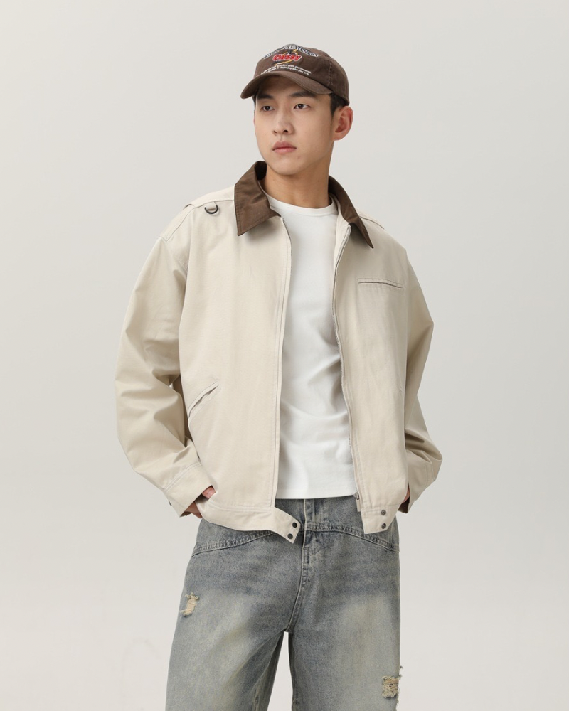 Stone Canvas Zip Jacke
