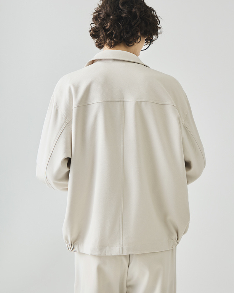 Minimalistische Zip-Up Überhemdjacke