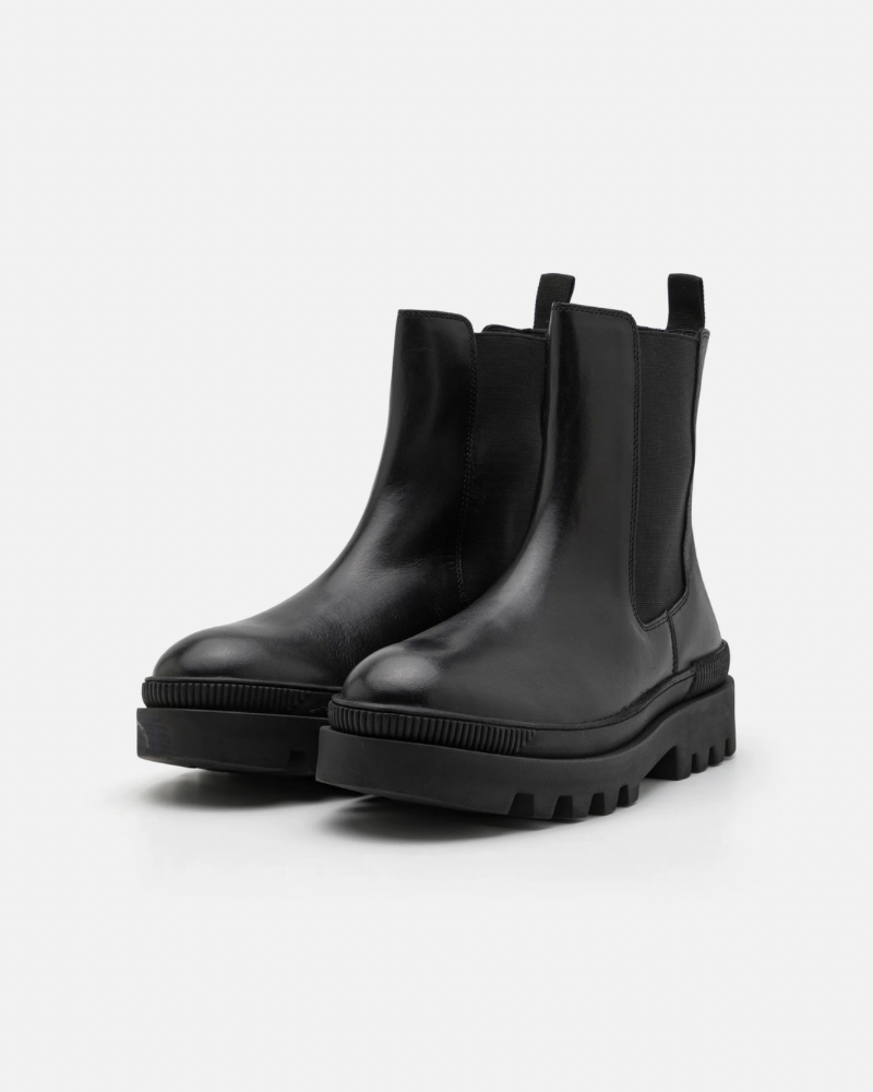 Schnürlose Stiefelette - Schwarz