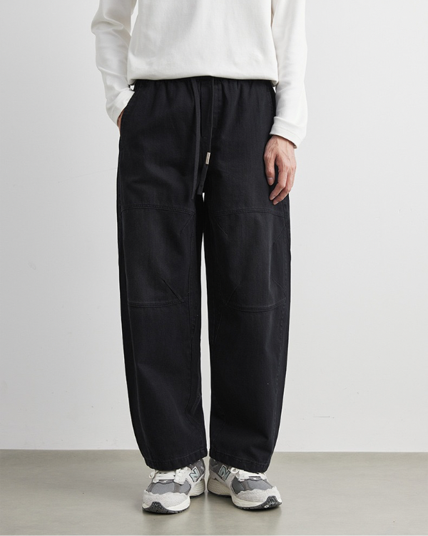 Abgewaschene Lounge Pants mit Kordelzug