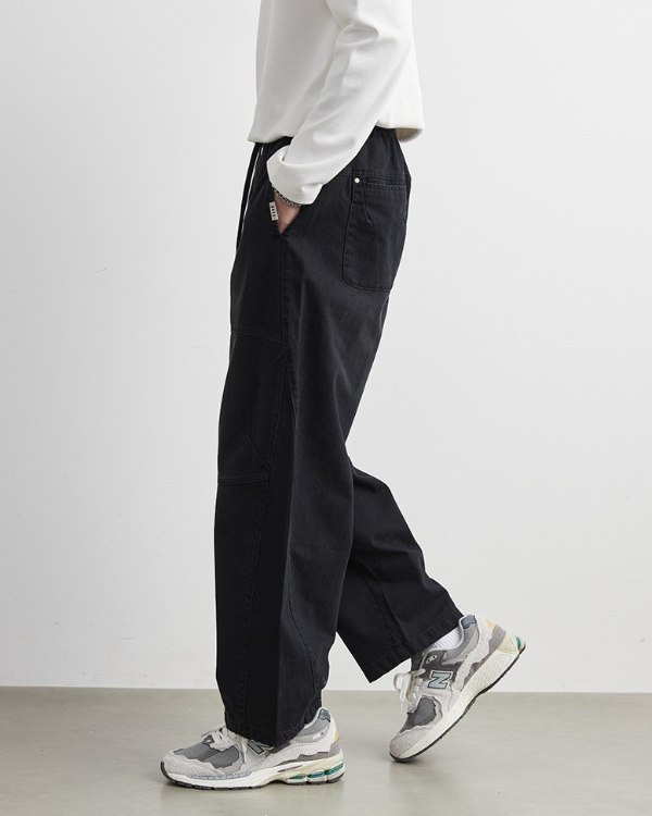 Abgewaschene Lounge Pants mit Kordelzug