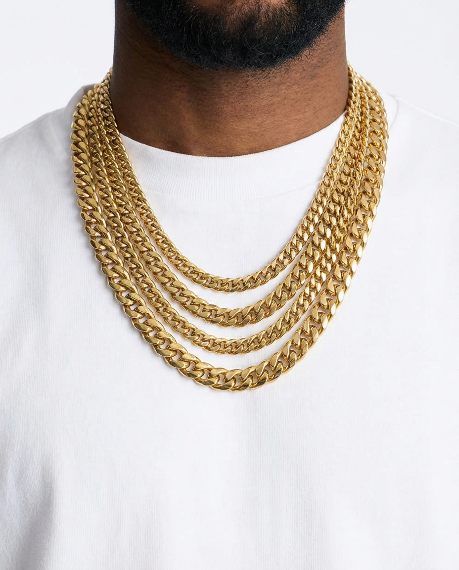 Icon Pavé Cuban Chain Necklace
