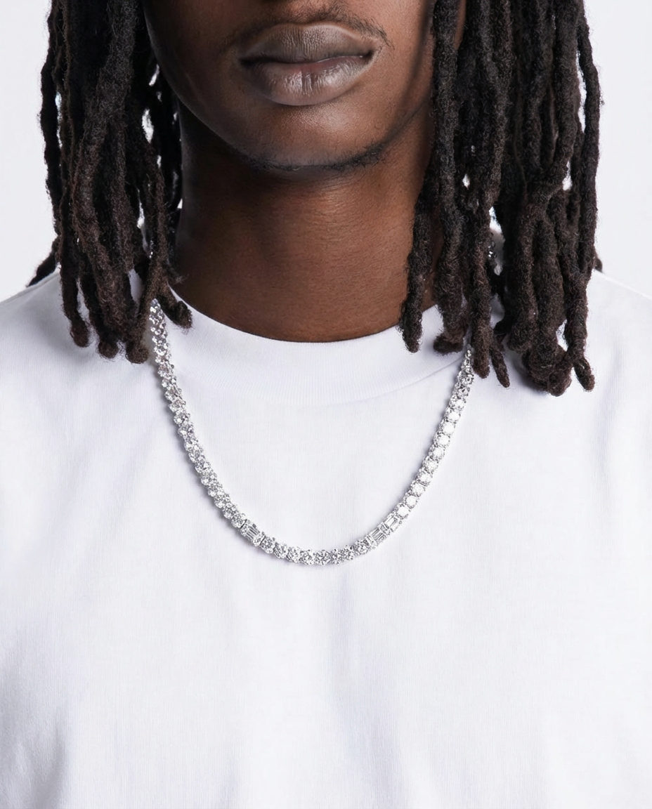 Elite Pavé Tennis Chain Necklace