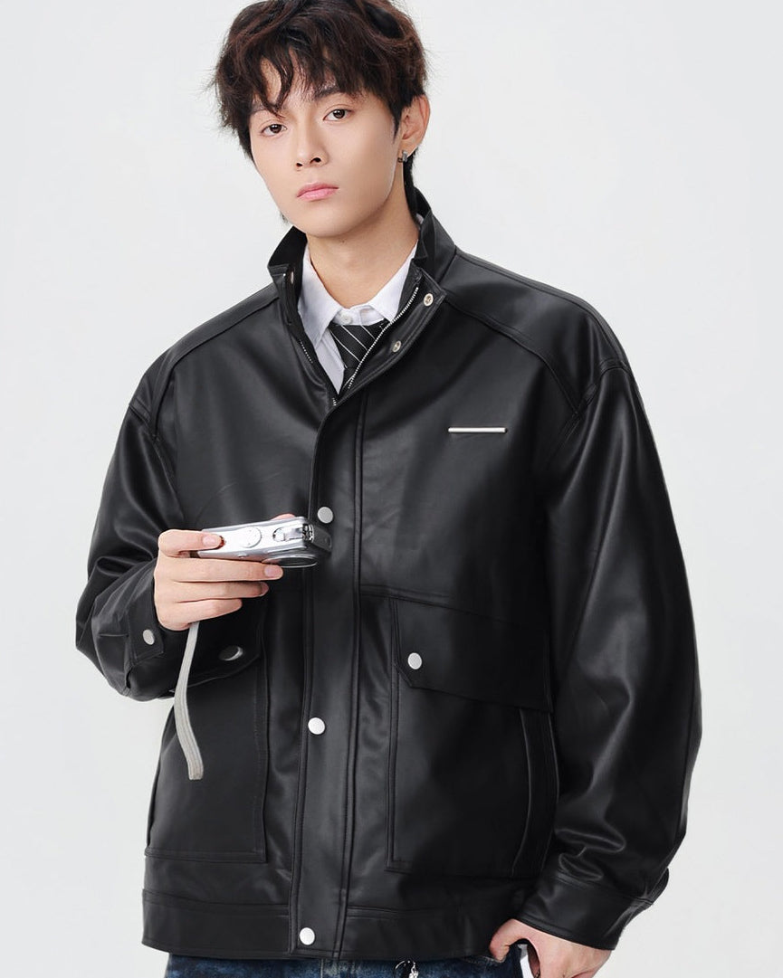 The Stratford Leather Stand Jacket