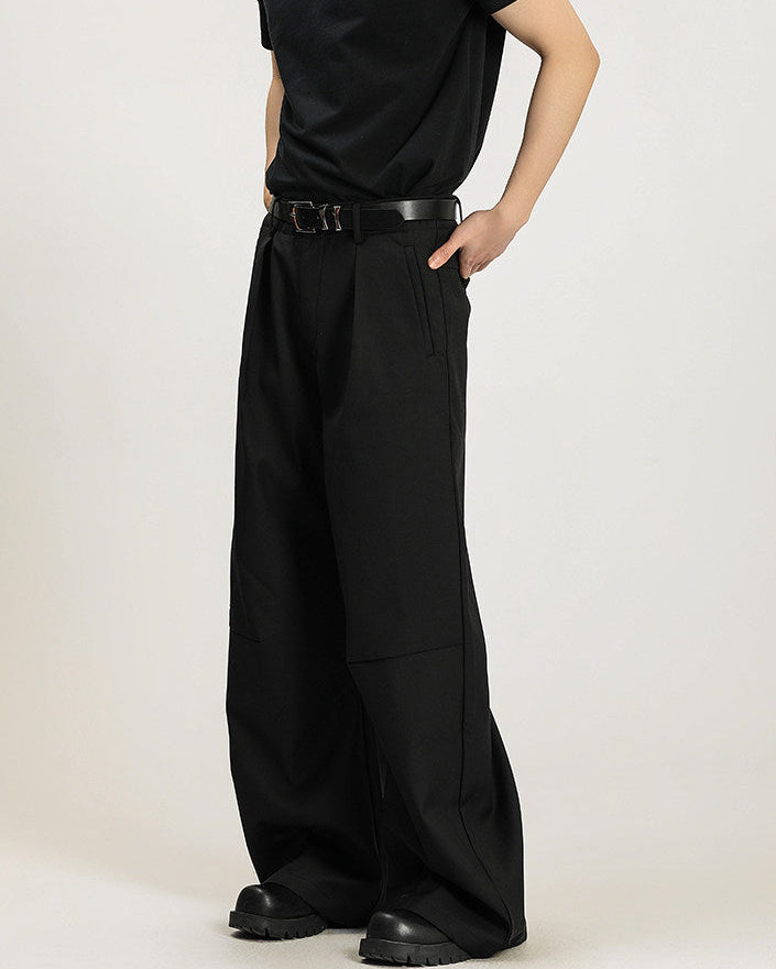Slim Pleat-Front Trousers
