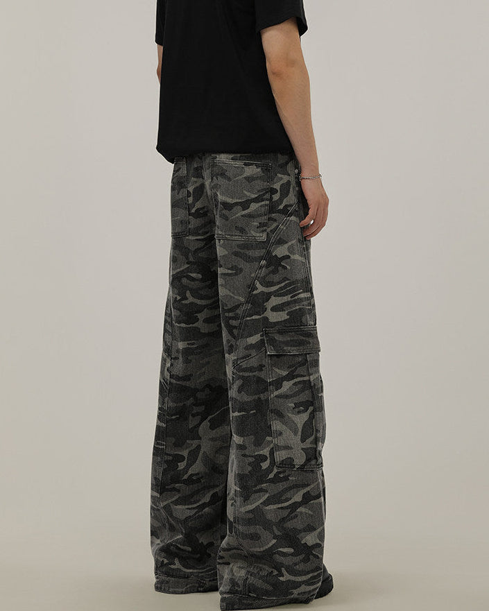 Camo Cotton Utility Trousers