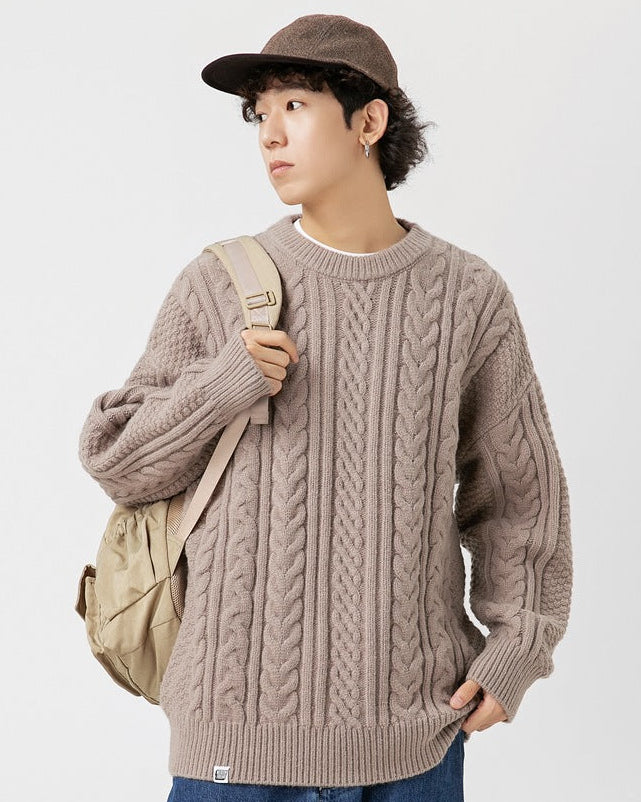 The Cedarbrook Panelled Round Neck Sweater