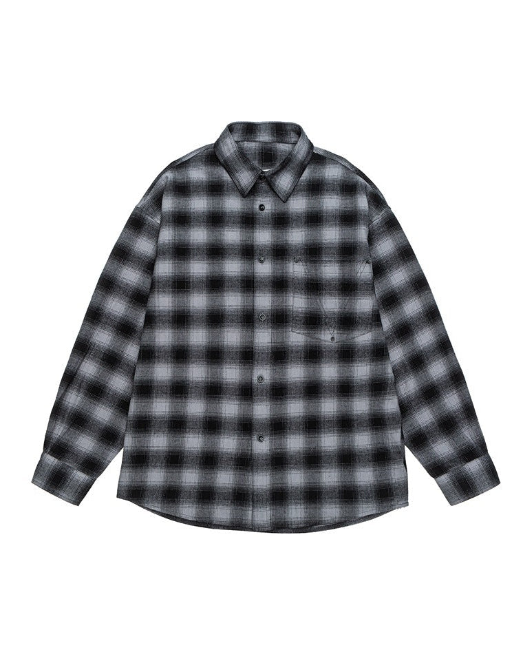 The Boulder Plaid Casual Long Sleeve Polo Shirt