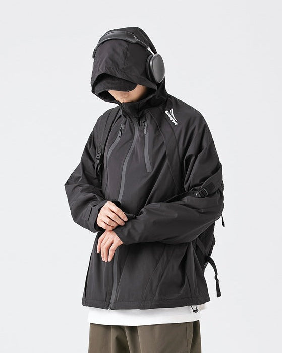 The Marlin Loose Slant Zipper Hooded Jacket
