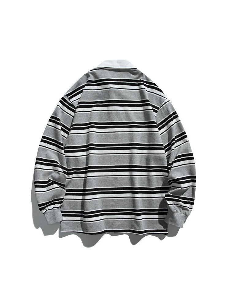 The Shorebound Stripe Polo Sweatshirt