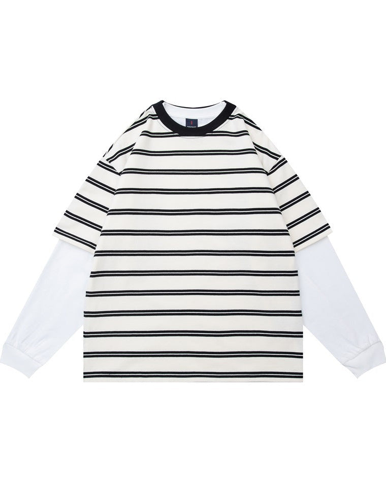 The Dakota Two-Piece Casual Long Sleeve Cotton T-Shirt