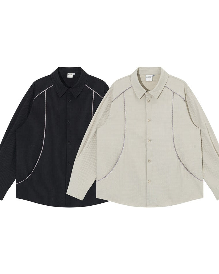 The Belmore Loose Weave Long Sleeve Shirt